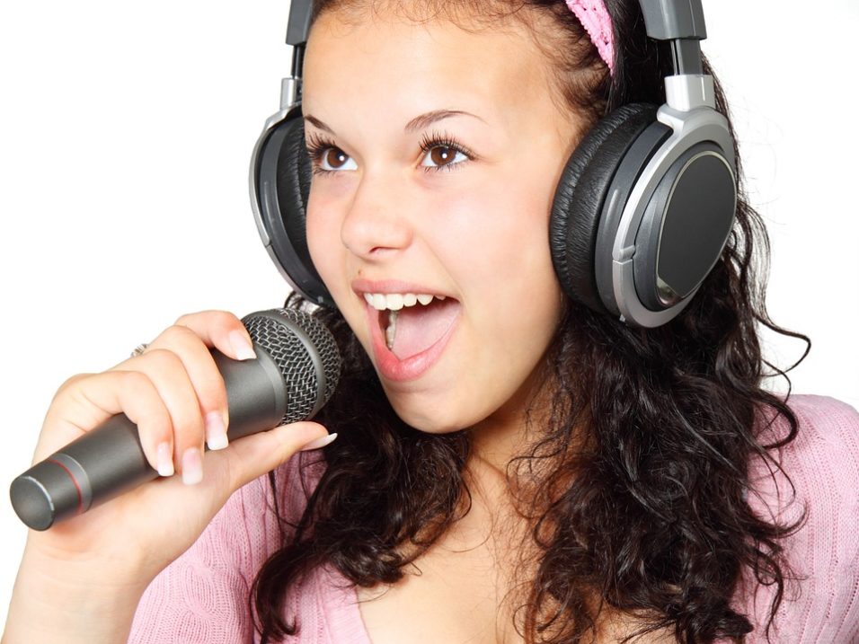 Woman singing