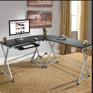 L-Shaped Gaming Computer Desk